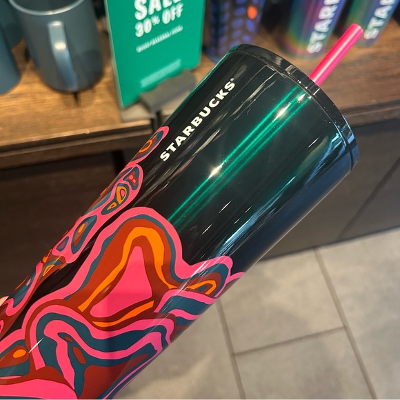 Starbucks Swirl Stainless Steel Cup Ombré High Gloss Tumbler Venti 24oz New 2023 - Picture 6 of 11